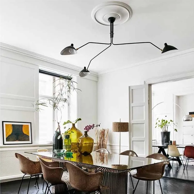 Arclume Arc Ceiling Lamp - Mid Century Multi Arm Light for Living Room