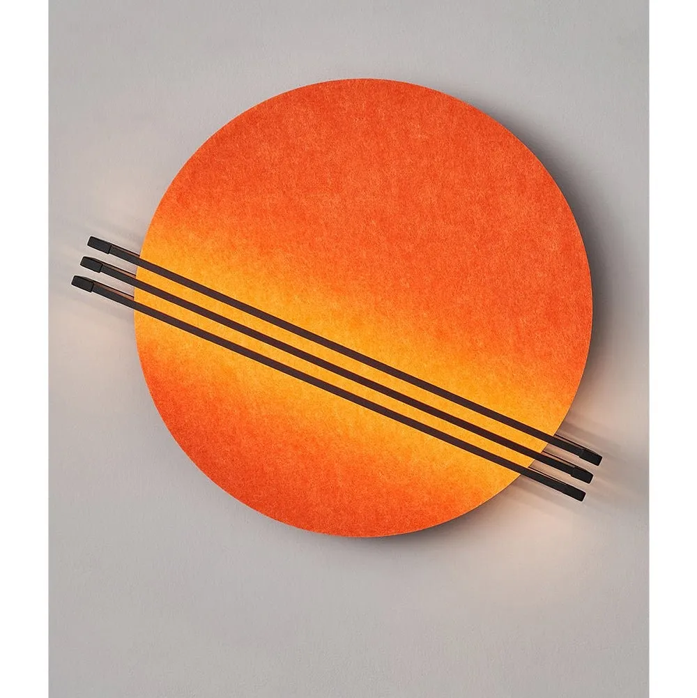 Abstract Sunrise Felt Wall Sconce T1605