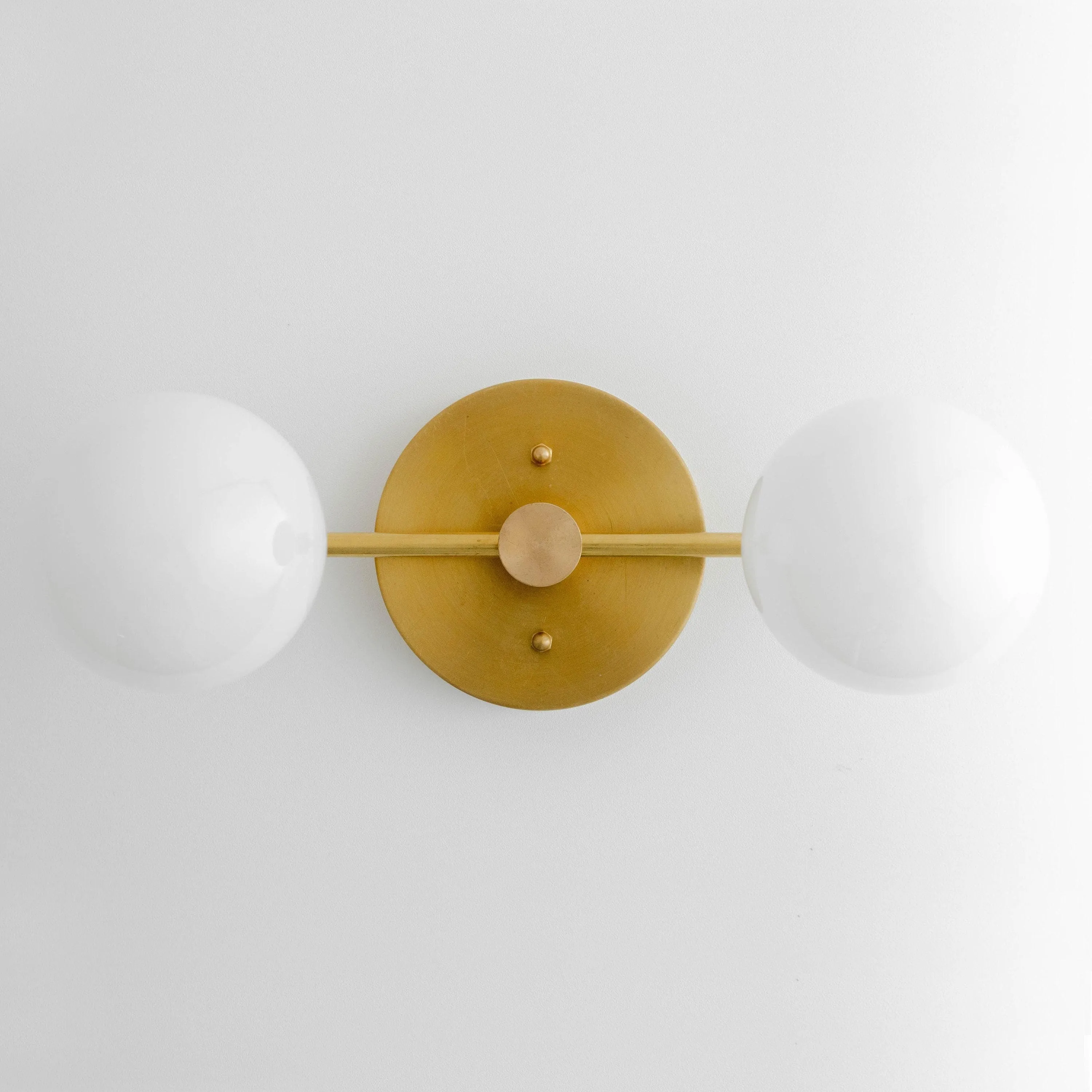 Glorica Glass Vanity Light - Modern Brass Wall Sconce for Bathroom Style T318