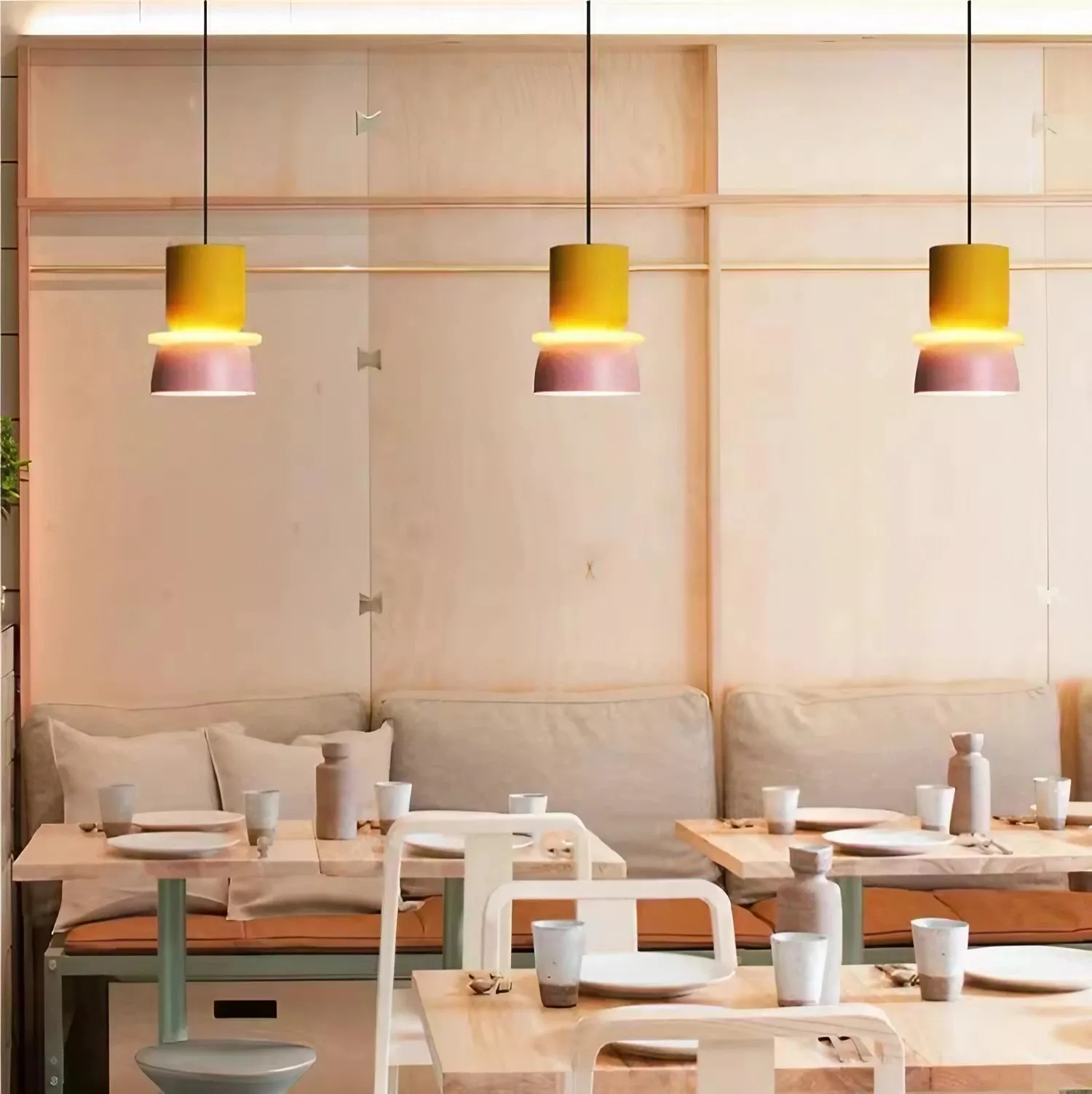 MACRI Color Block Nordic Pendant Light for Living Room