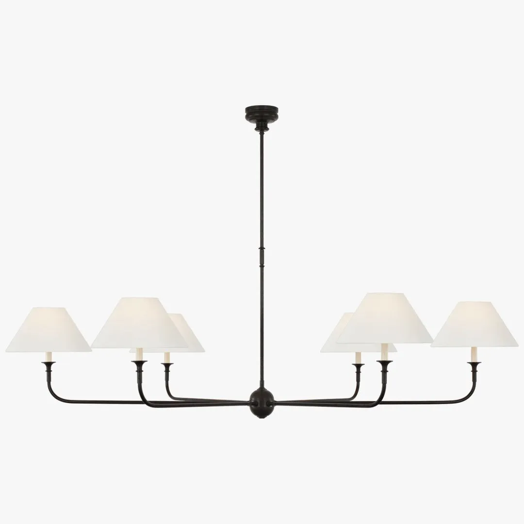 Piaf Geometric Metal Chandelier – Industrial Style for Dining Room T198