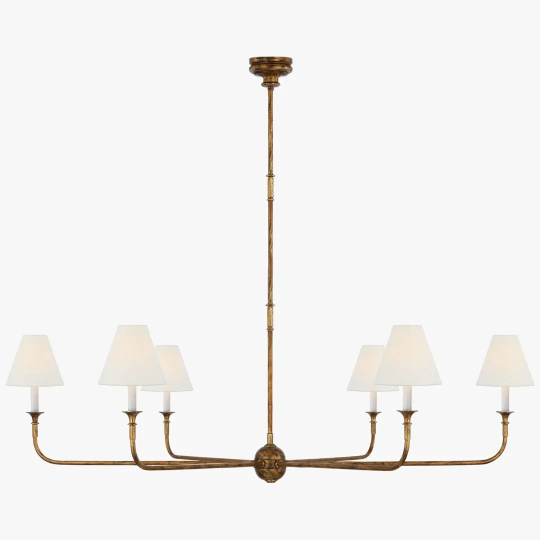 Piaf Geometric Metal Chandelier – Industrial Style for Dining Room T198