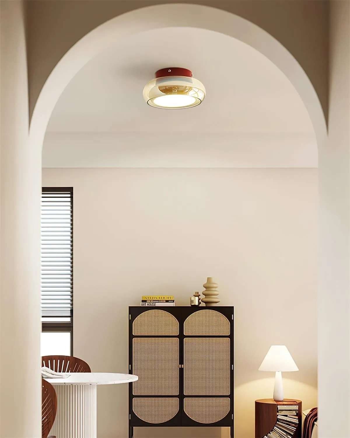 Atmospheric Simple Double Disc Ceiling Light M105