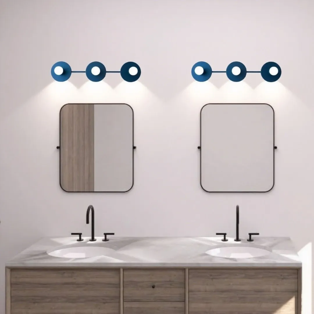 Model No. 5708 Modern Spherical Vanity Bathroom Lighting - 3 Light Vanity Light Fixture T253