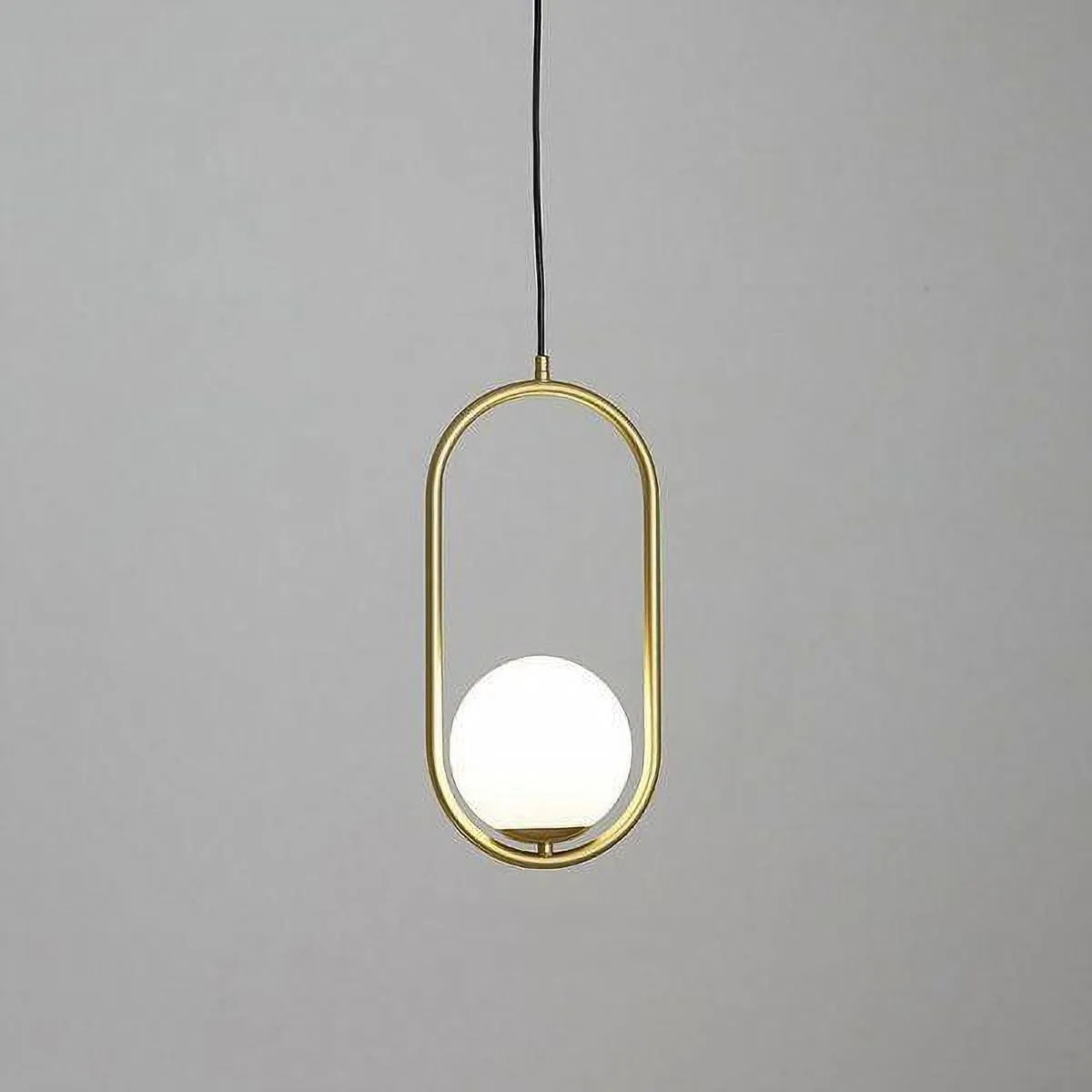 Halozen Pendant Lamp - Elegant Metal and Glass Pendant for Living Room