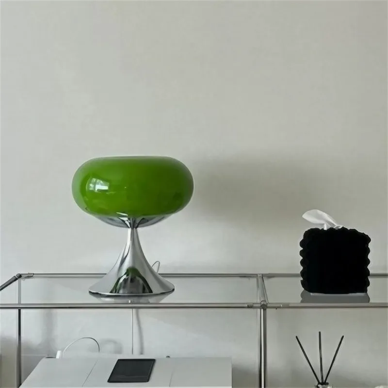 Lollora Bauhaus Apple Glass Table Lamp — Modern Desk & Bedside S171