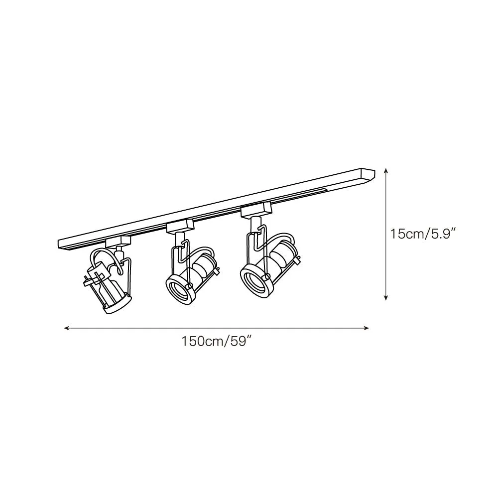 Lucide Industrial Track Lights T1919
