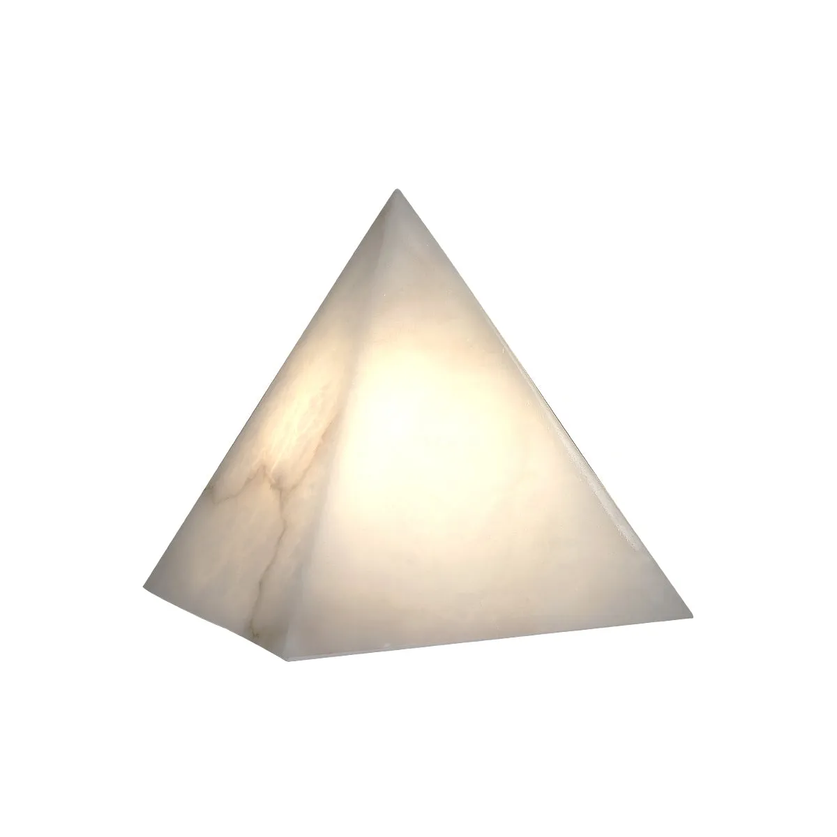 Alabaster Pyramid Table Lamp T1652