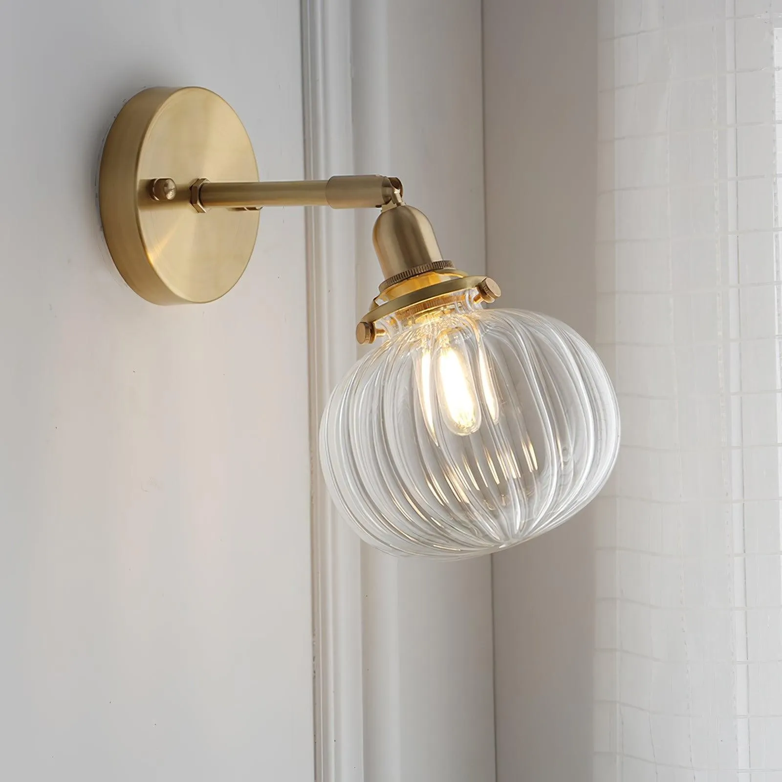 Simple Hallway Entrance Pumpkin Pattern Wall Lamp M108