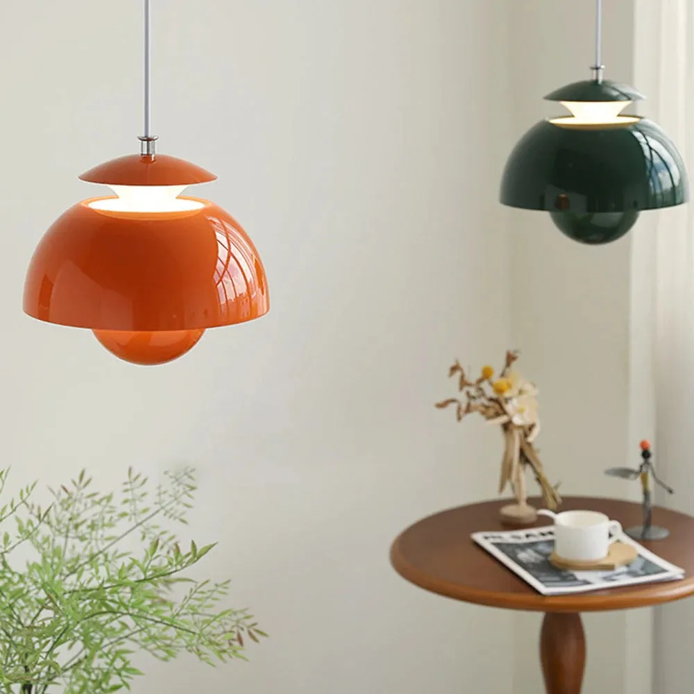 Scandinavian Metal Flower Pendant Light - Living Room Fixture S97