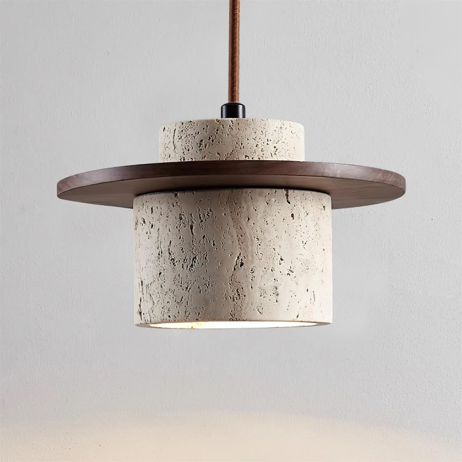 Retro Wabi Sabi Textured Travertine Wall Lamp G12