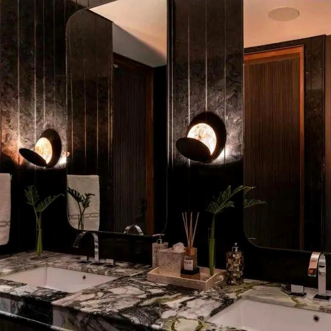 Discola Wall Lamp Metal Disc Design - Living Room Ambient Light