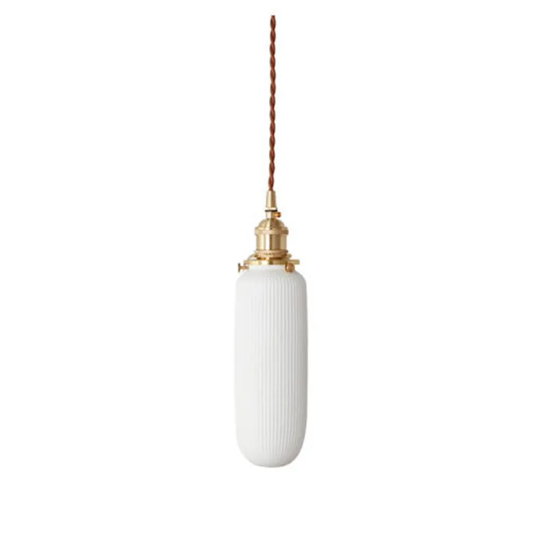 Striped Ceramic Pendant Light