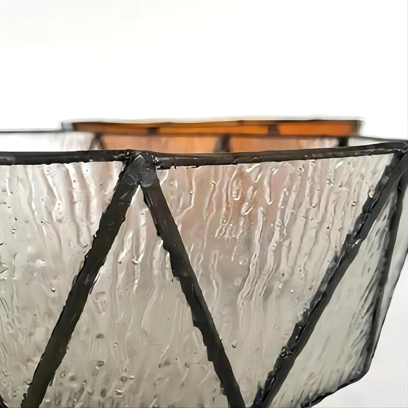 Retro Glass Bowl Pendant Lamp