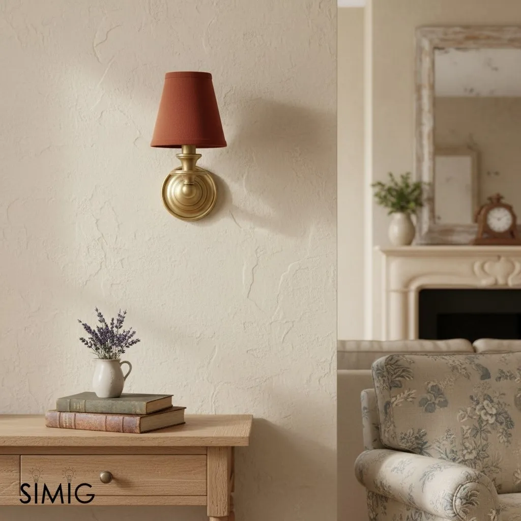 Kalvora Fabric Shade Wall Sconce - Stylish Modern Light for Bedroom T090