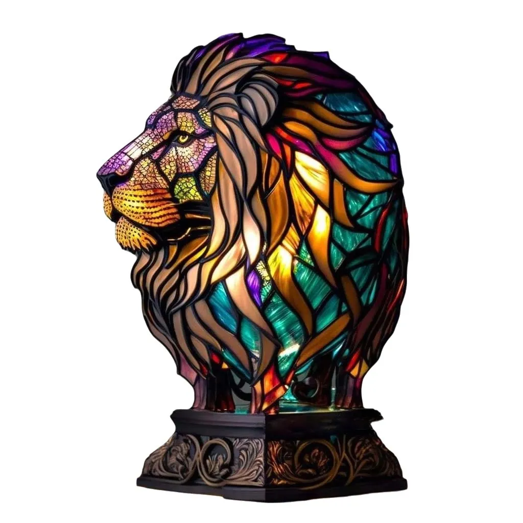 Magical Animal Statue Resin Table Lamp M537