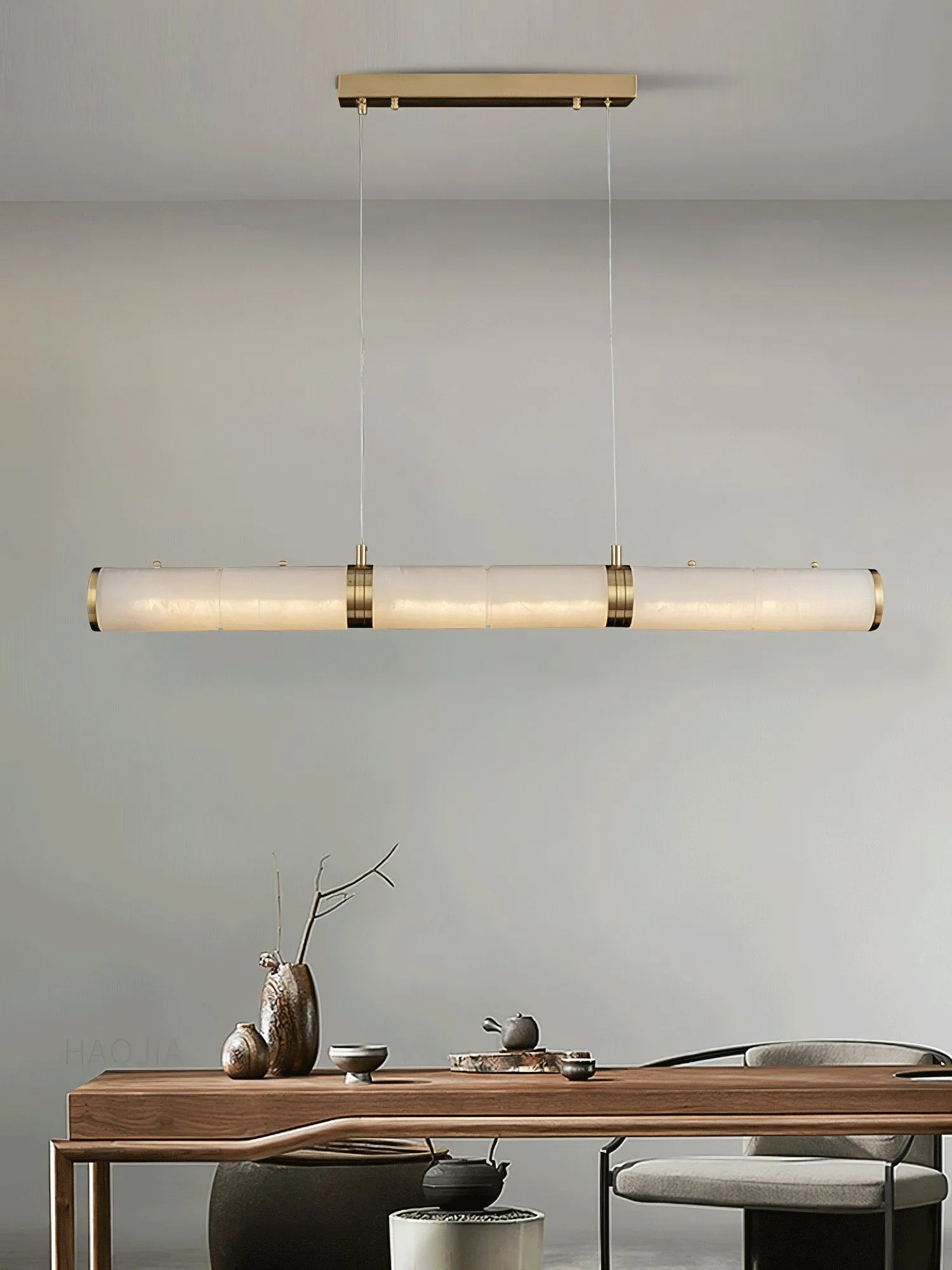 Luxurious Alabaster Beam Pendant Light M581