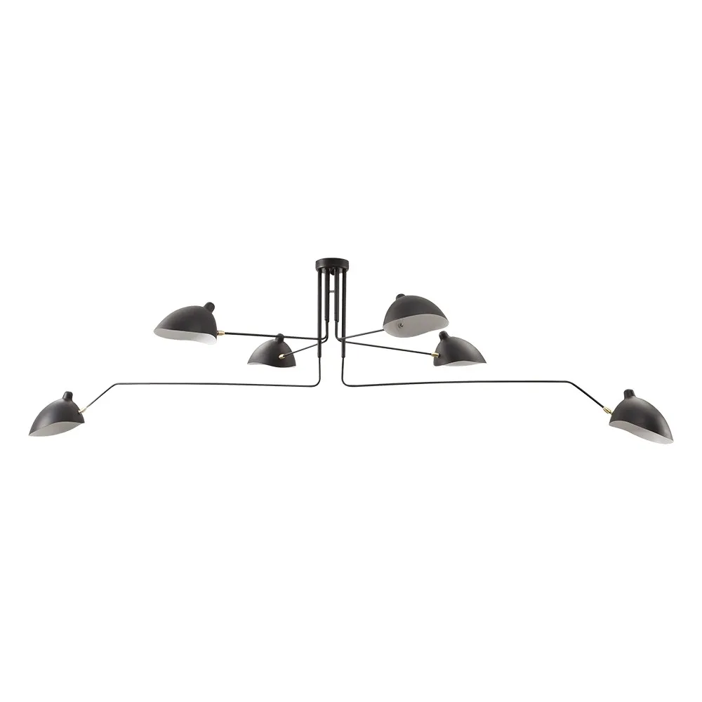 Arclume Arc Ceiling Lamp - Mid Century Multi Arm Light for Living Room