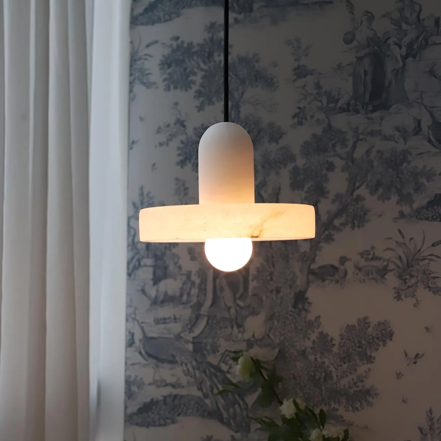 Elegant Creative White Alabaster Pendant Light G10