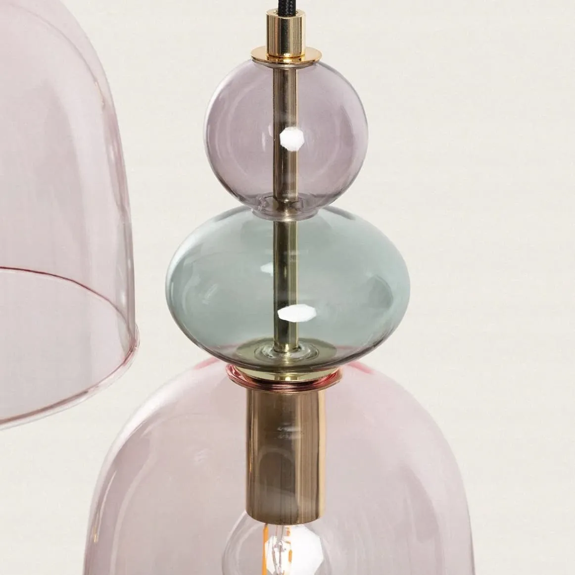 Contemporary Glass Lamp – Soft Glow for Modern Interiors S243