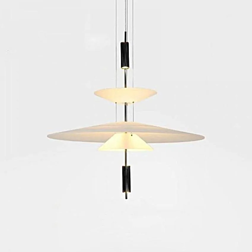 Plumeo Chandelier - Modern Layered LED Pendant for Living Room