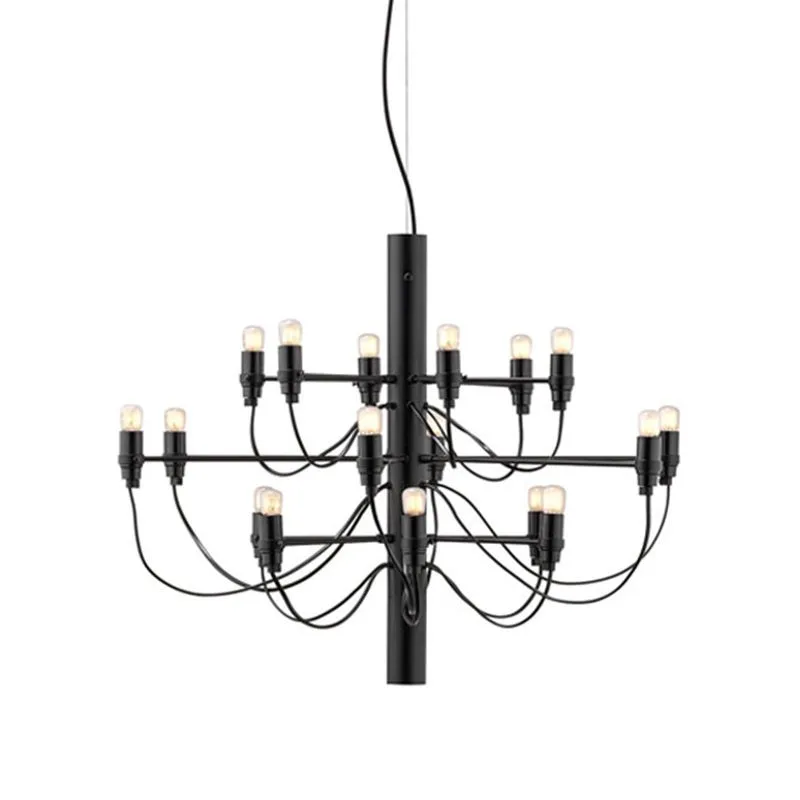 Tendrila Multi-Light Chandelier - Industrial Style Pendant Light for Dining Room