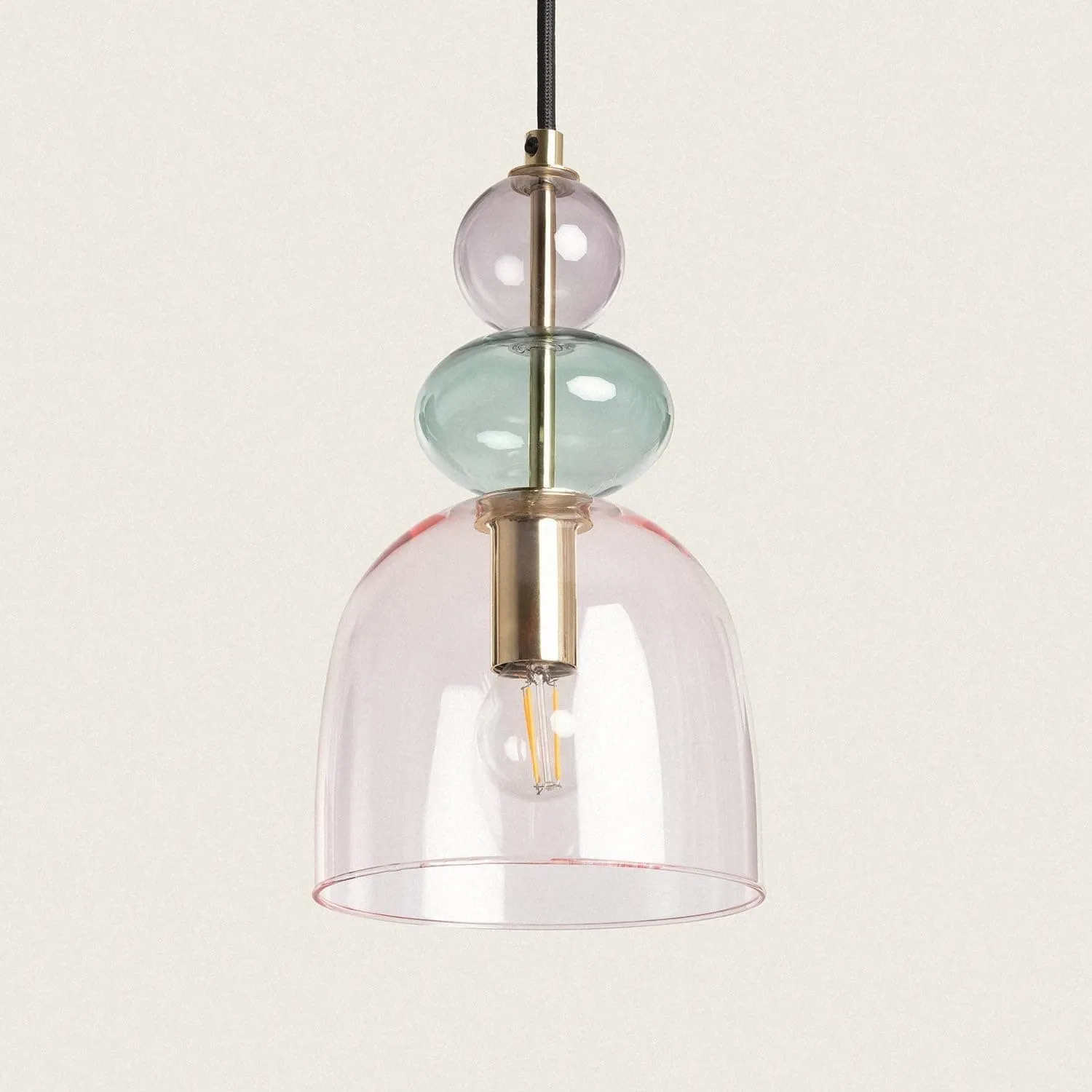 Contemporary Glass Lamp – Soft Glow for Modern Interiors S243