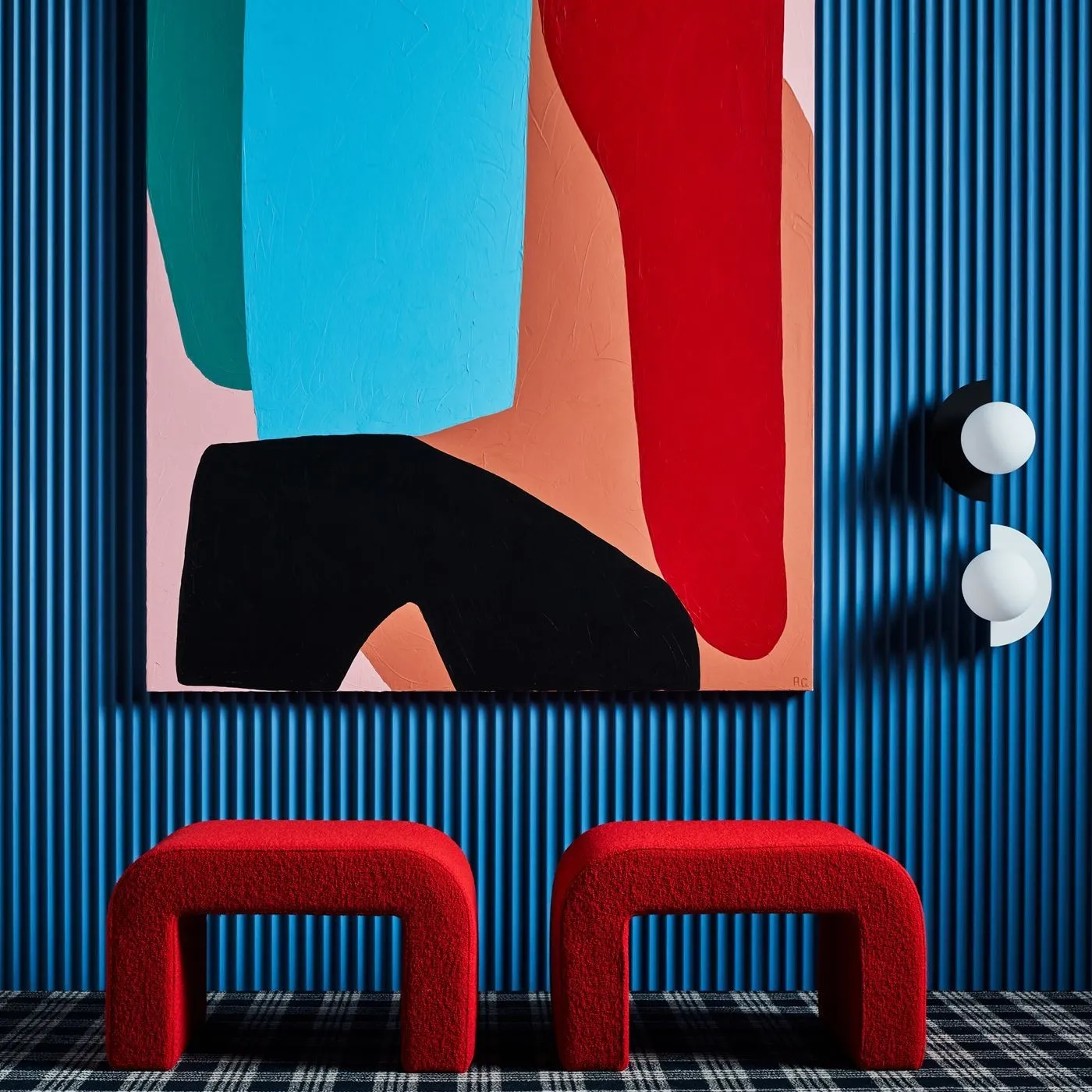 Colourful Ambient Wall Sconce - Decorative Indoor Light Fixture S149