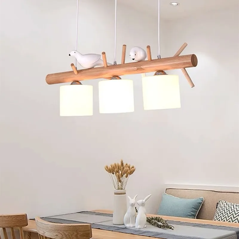 BIRDY Wooden Pendant Light