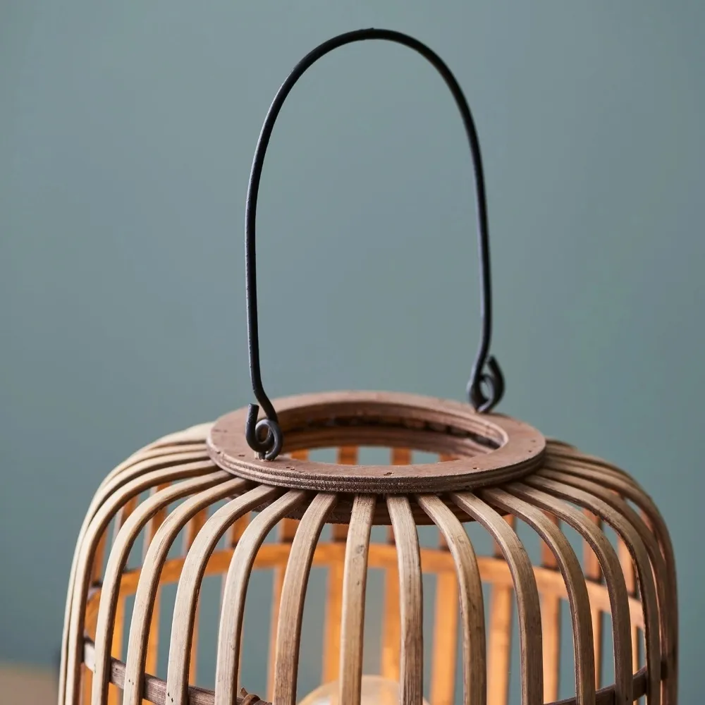 Yumeko Ambient Table Lamp - Open Bamboo Cage Design Stylish and Eco Friendly for Living & Bedroom T988