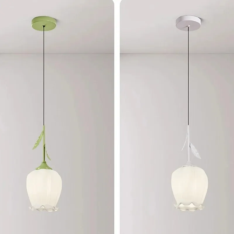Nordic Flower Bud Glass Pendant Light S89