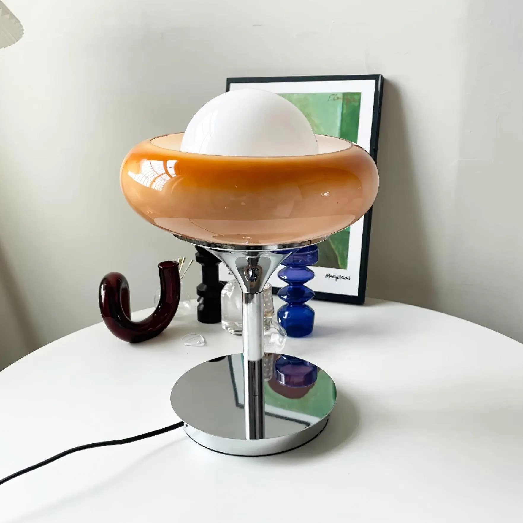 Vintage Cream Table Lamp for Bedroom M54