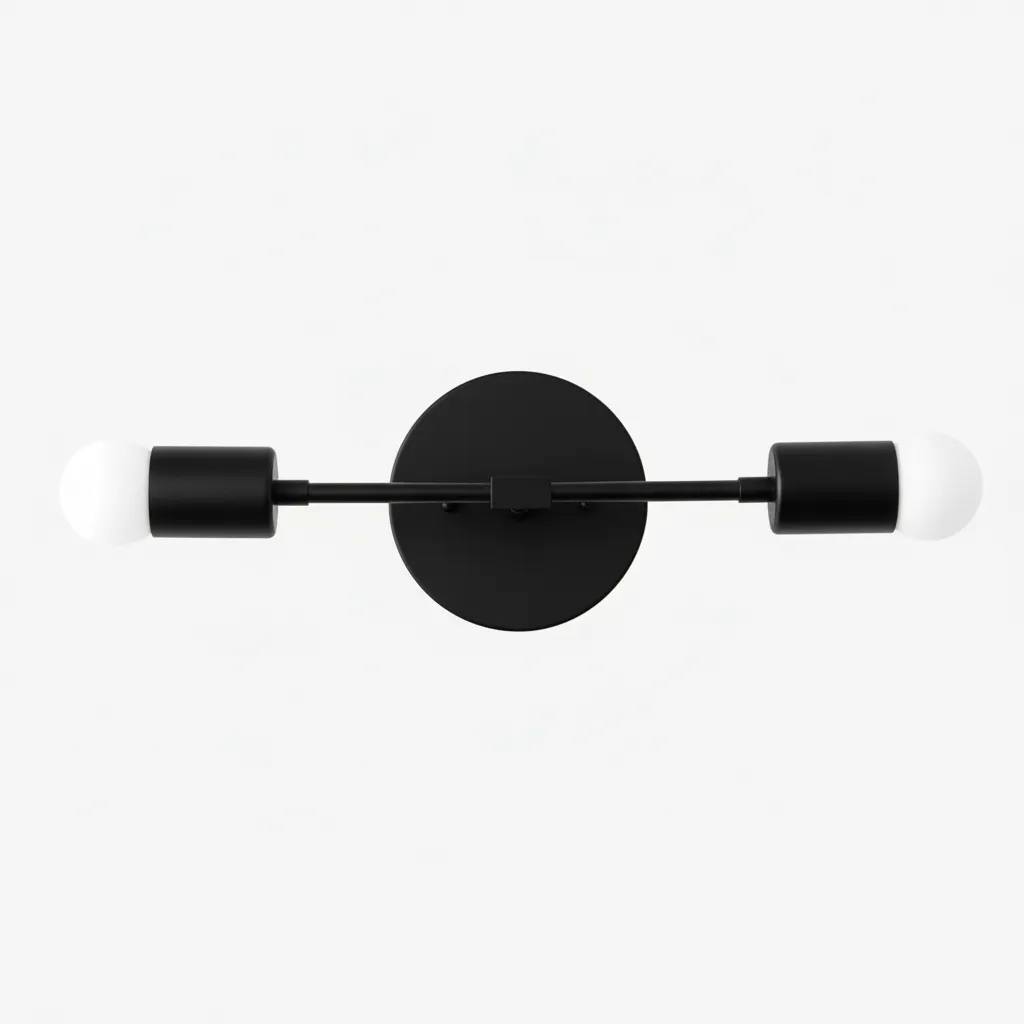 Mobilux Line Minimalist Vanity Light Fixture - Mid Century Bathroom Sconce T315