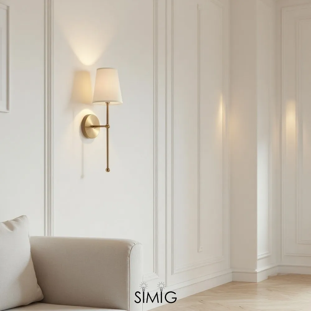 Modern Gold Wall Lamp ‑ Minimalist Design for Stylish Interiors  G21