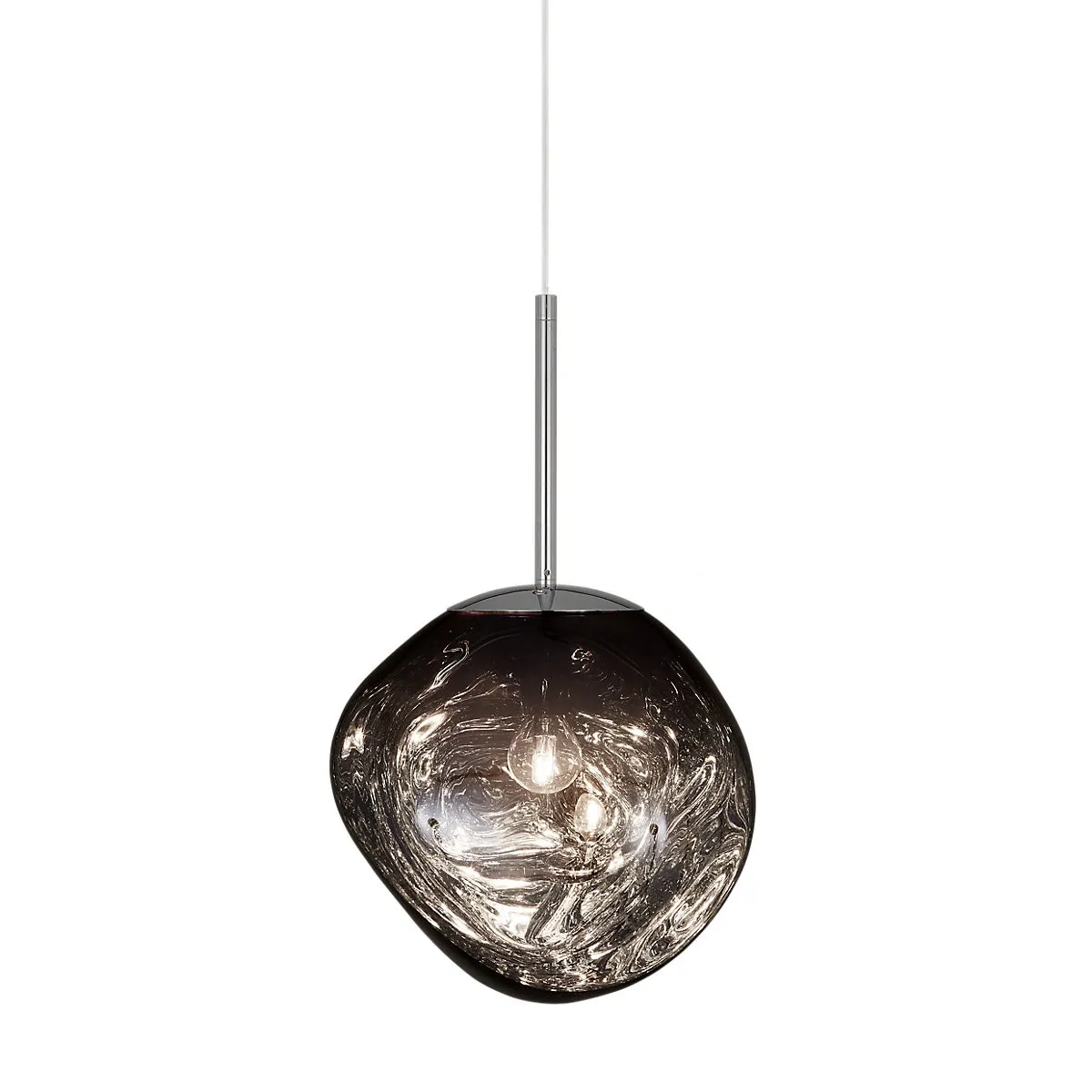 Glass Dynamic Pendant Light - Artistic Metallic Glow Pendant for Dining Area S54