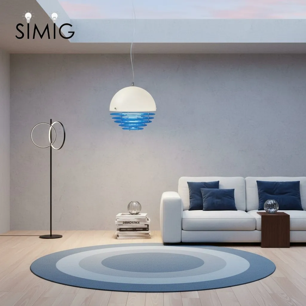 Bauhaus Sunset Pendant Lamp - Warm Ambient Lighting for Living Room S213