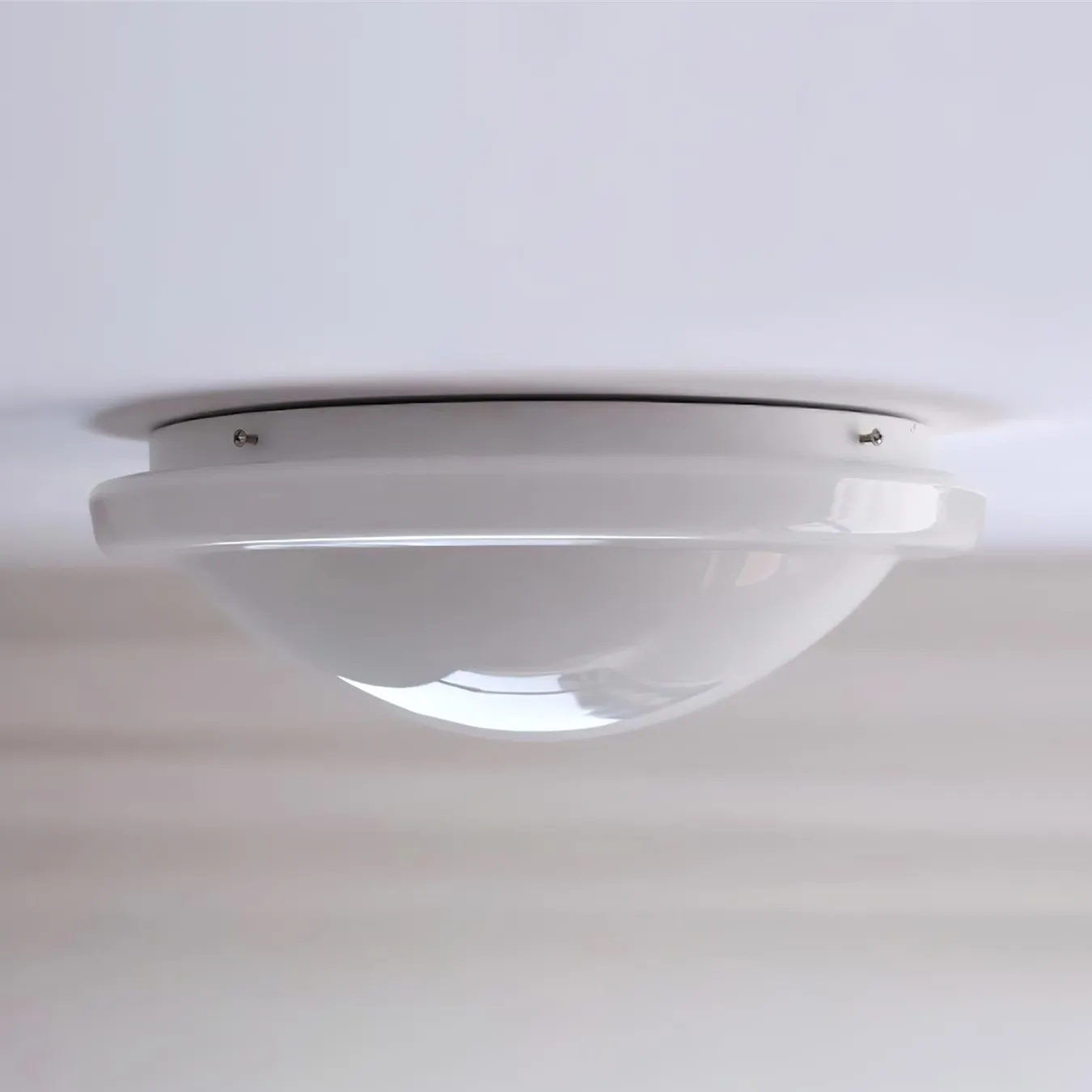 Modern Miminalist White Glass Led Ceiling Lamp M307