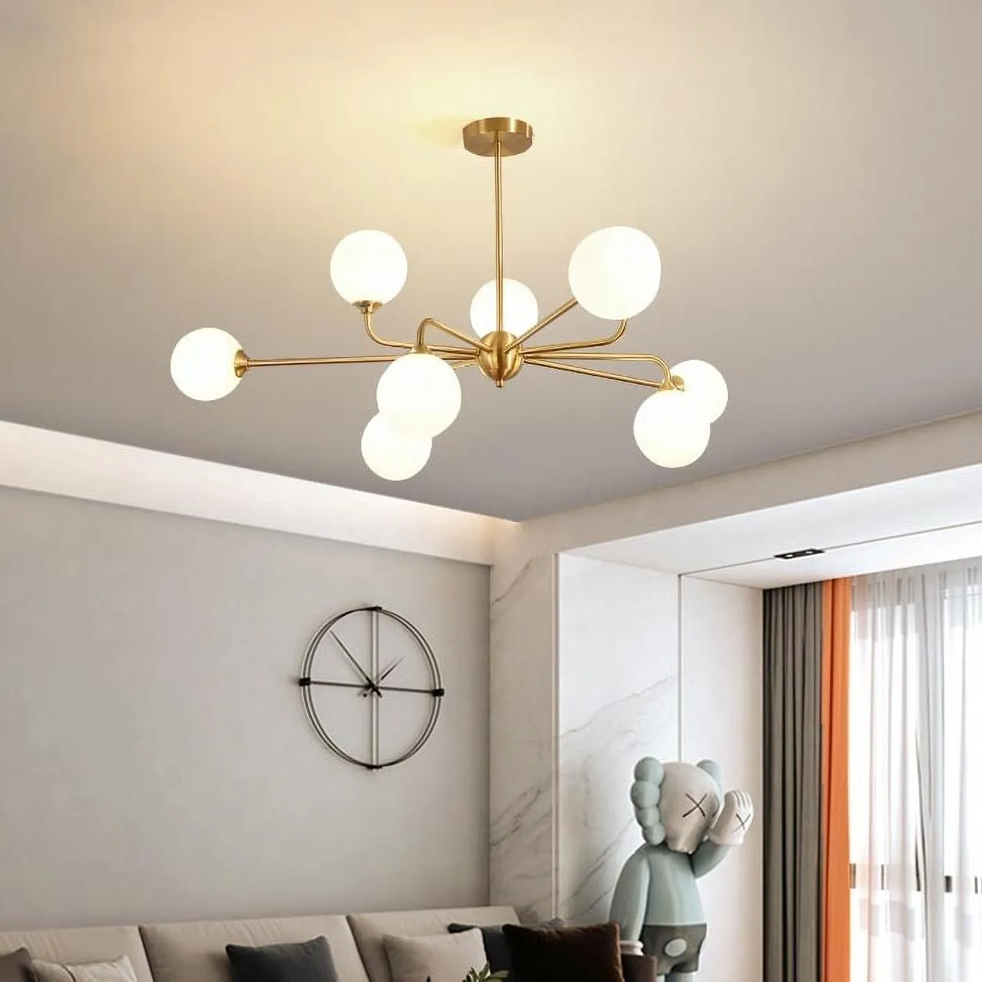 LUXURY Glass Ball Chandelier