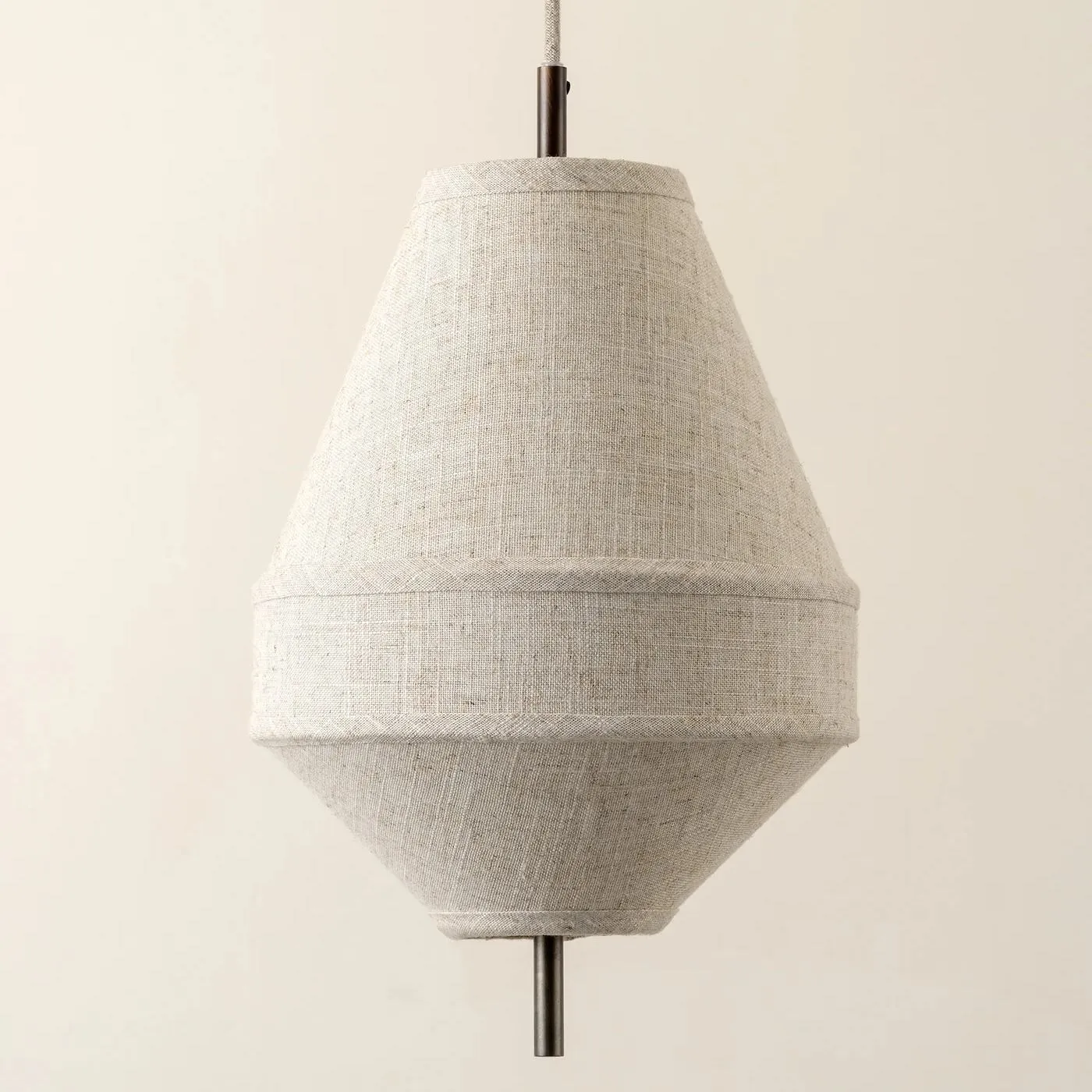 Zalen Layered Pendant Light - Vintage Metal Linen for Living Room T651