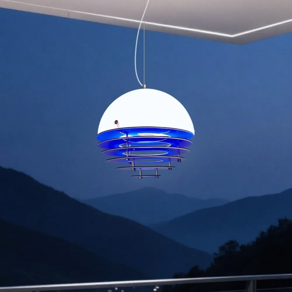 Bauhaus Sunset Pendant Lamp - Warm Ambient Lighting for Living Room S213