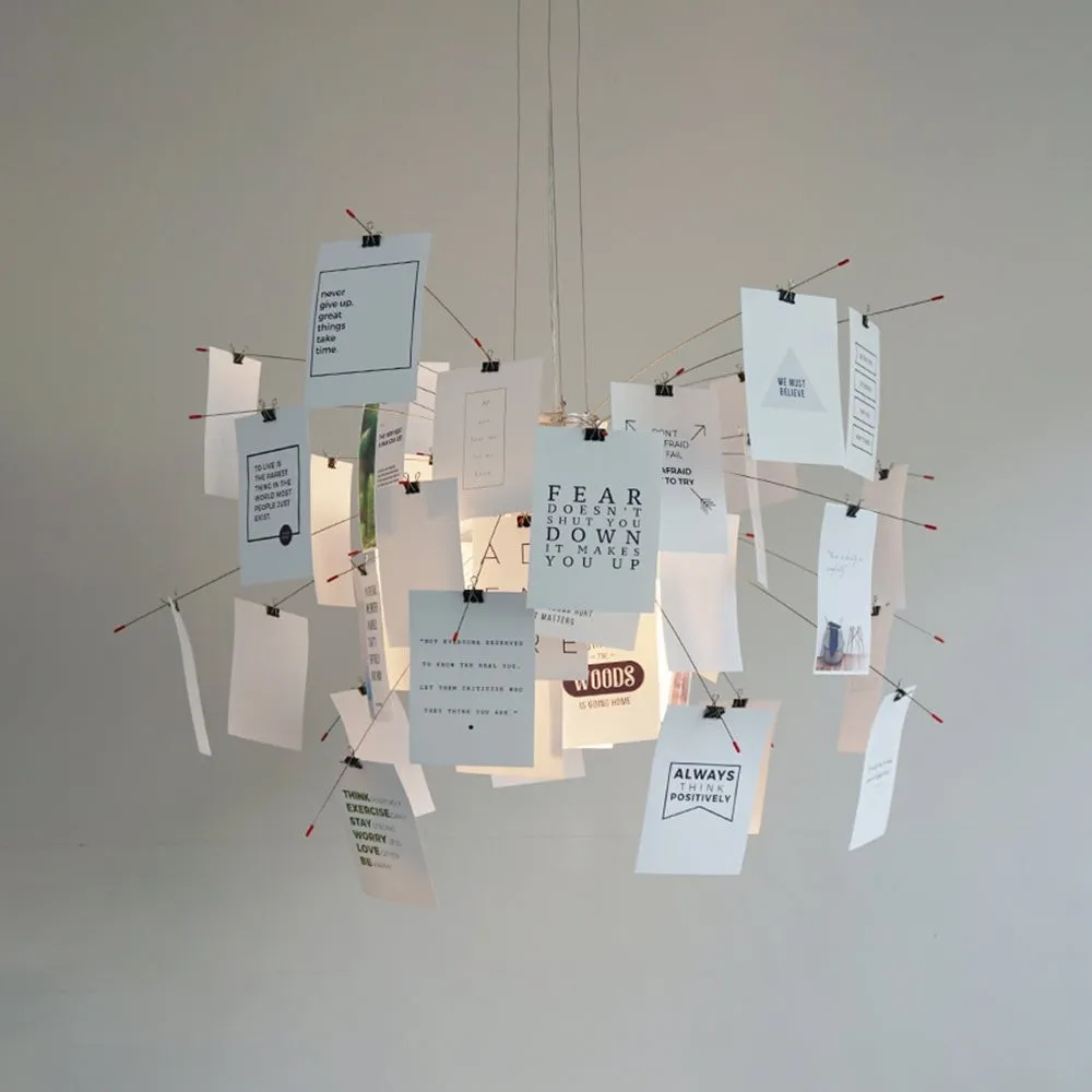 Renée Creative Picture Pendant Light Art Deco Bedroom Living Room T213