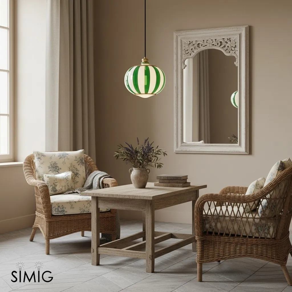 Playful Striped Meira Pendant Lamp for Kitchens & Dining S369