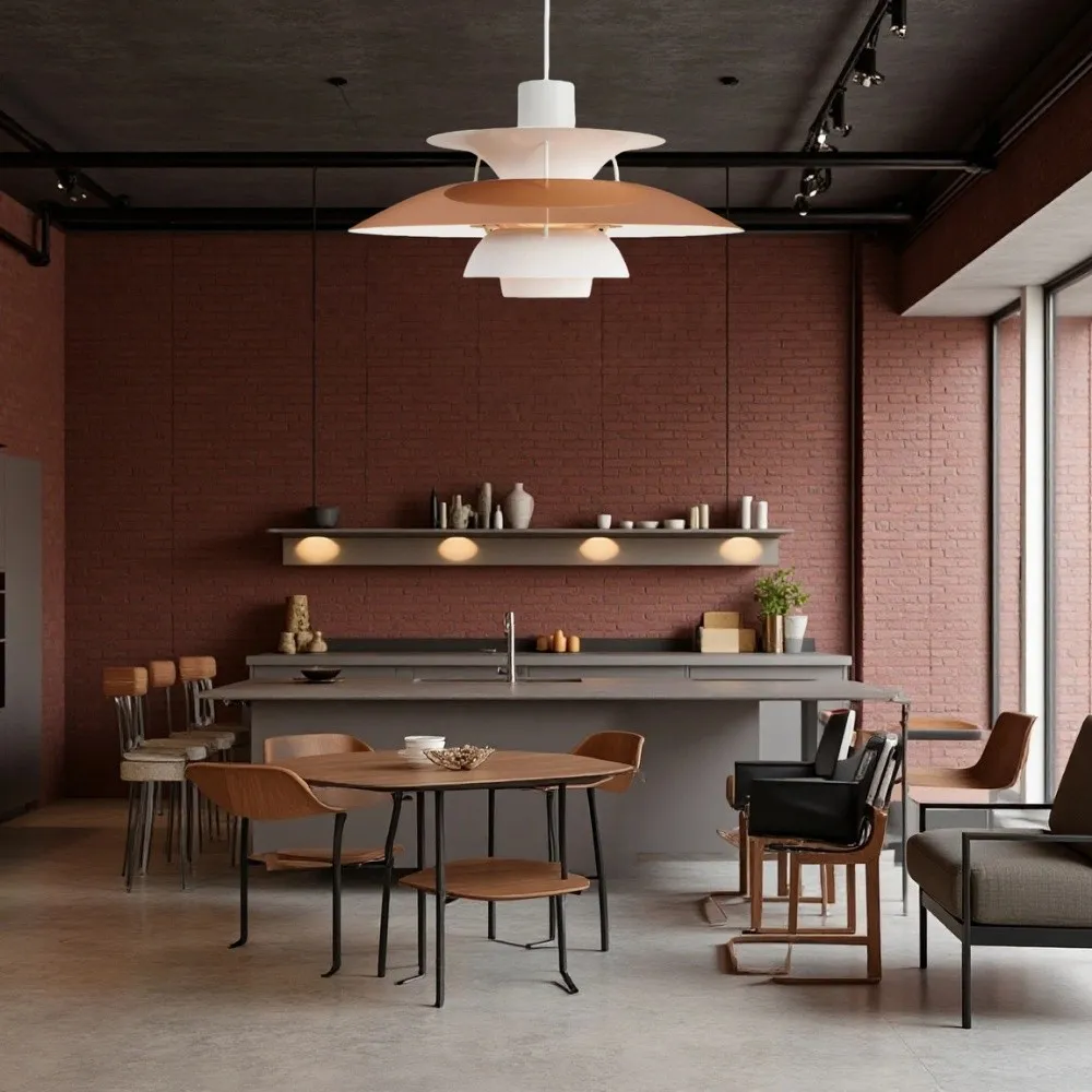 Danish Multi-layer Metal Pendant Light S107