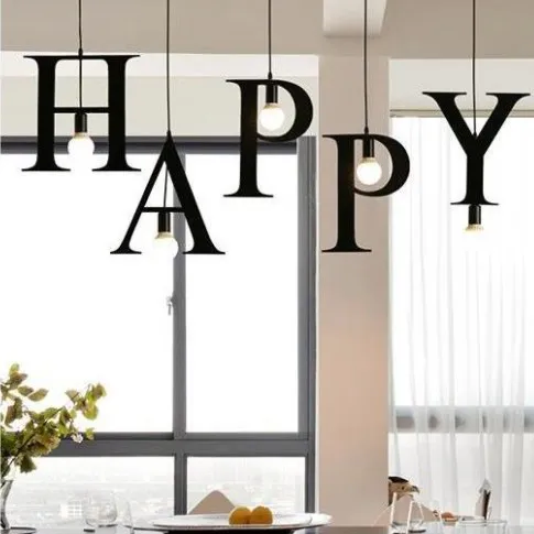 Alphabet Pendant Light