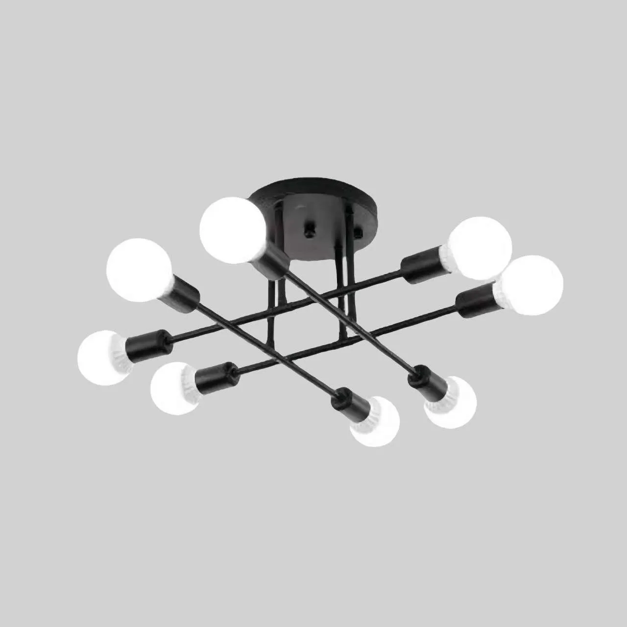 Nordic Semi Flush Mount Sputnik Ceiling Lamp S126