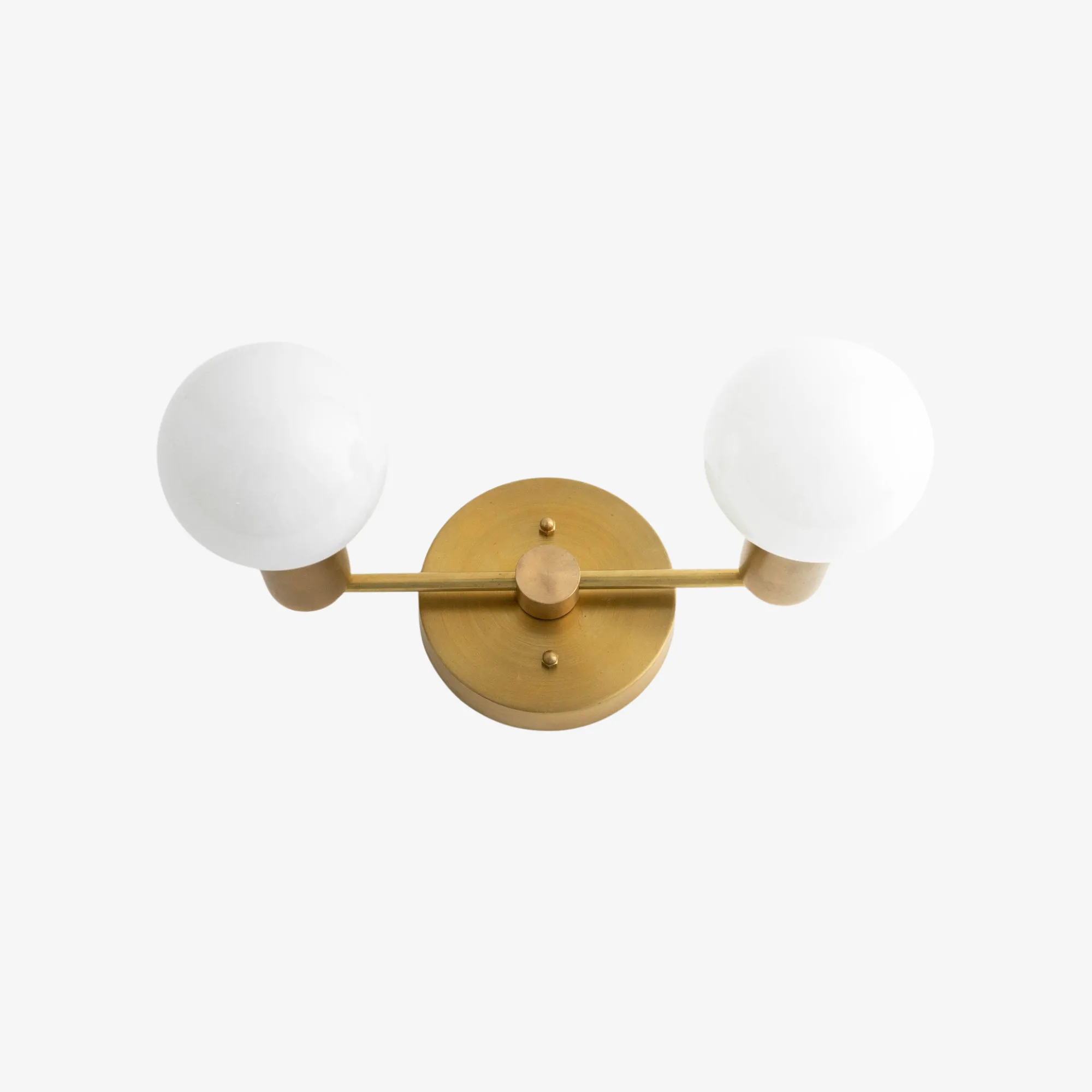 Glorica Glass Vanity Light - Modern Brass Wall Sconce for Bathroom Style T318