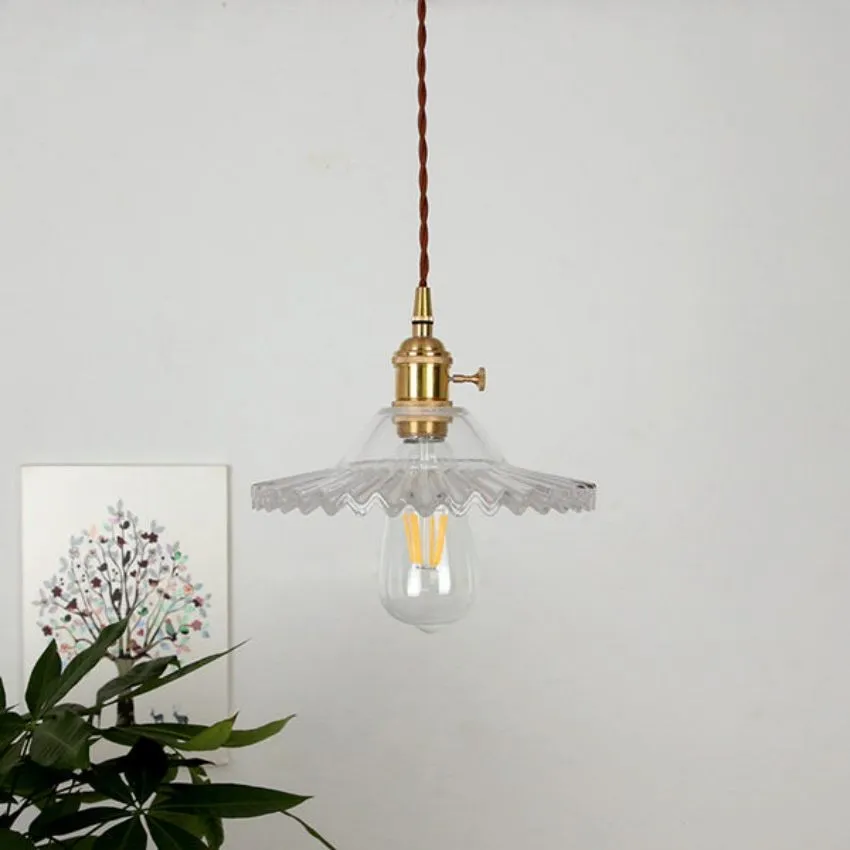 Exotic Vintage Glass Pendant Light