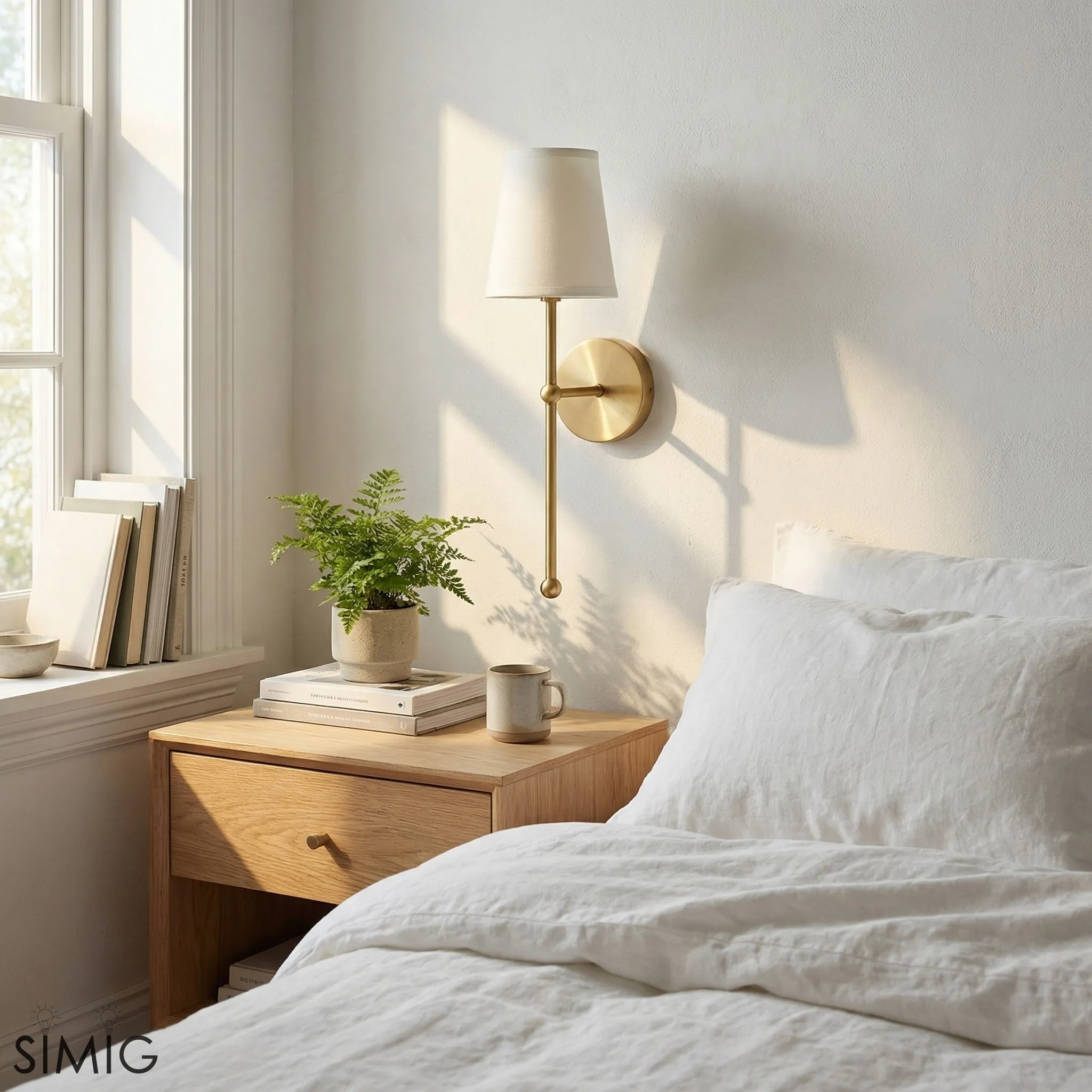 Modern Gold Wall Lamp ‑ Minimalist Design for Stylish Interiors  G21
