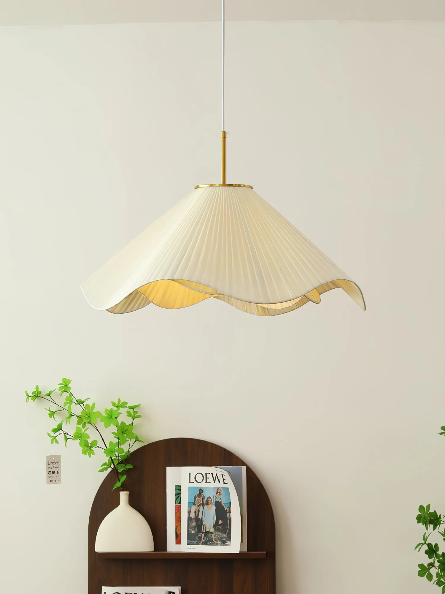 Nordic Cream Style Floral Pendant Lamp M458