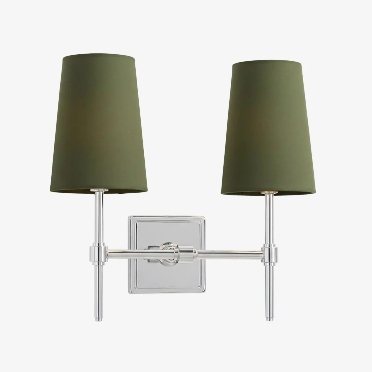 Derlina Stylish Retro Wall Lamp with White Linen Shades – Modern Industrial Design for Any Room T273